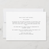 Geel We hebben de datum gewijzigd maar konden niet Aankondiging (Achterkant)