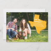 Geel We hebben verplaatst - Dotted Texas Bewegen Aankondiging (Voorkant)