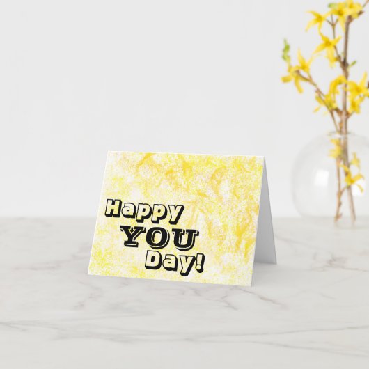 Geel wenskaart kaart (Gele Bloem)