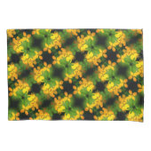 Geel Wildbloem Abstract Patroon Kussensloop (Voorkant)