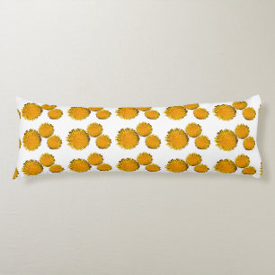  geel wilde bloemen paardenbloem foto kunst lichaamskussen