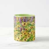 Geel Wildflowers Bloemen Art Mok Cup (Midden)
