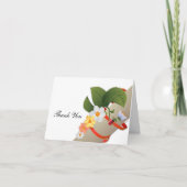 Geel Wit Daisies lieveheersbeestje Dank je kaart (Voorkant)