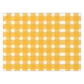 Geel wit Gingham Pattern Tafelkleed (Voorkant (Horizontaal))