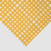 Geel wit Gingham Pattern Tissuepapier (Detail)