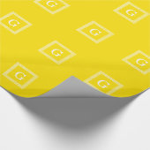 Geel wit Grieks Zeer belangrijk Lijst #1 Initiaal  Cadeaupapier (Hoek)