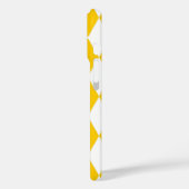 Geel Wit Harlequin Diamonds Checkers Ontwerp Case-Mate iPhone Case (Achterkant / Links)