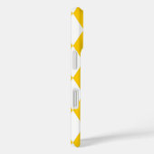 Geel Wit Harlequin Diamonds Checkers Ontwerp Case-Mate iPhone Case (Achterkant / Rechts)