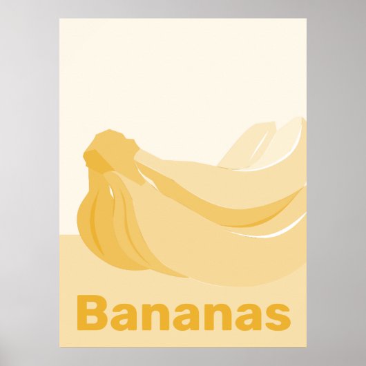 Geel & Wit Keuken Muur Decor - Poster (Voorkant)