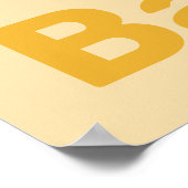 Geel & Wit Keuken Muur Decor - Poster (Hoek)