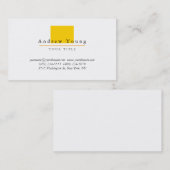 Geel wit Visitekaartje (Voorkant / Achterkant)