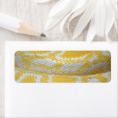 GEEL WITTE BOA SNAKE HUID TEXTURES REPTILES PATT ETIKET (Insitu)