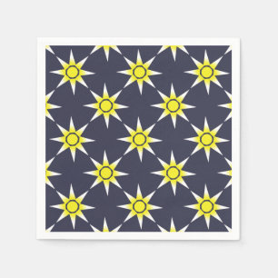 Geel-witte Magic Sun-product Servet