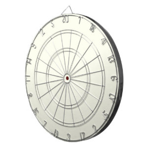 Geel Zacht Bord Wit Pastel Effen Kleur Dartbord