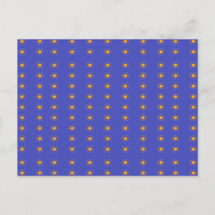 Geel zon patroon briefkaart