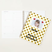 Geel Zonnebloem Custom foto Planner (Display)