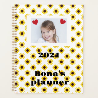 Geel Zonnebloem Custom foto Planner