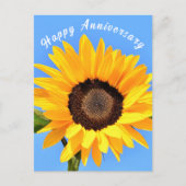 Geel Zonnebloem Jubileum Kaart (Voorkant)