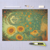  geel Zonnebloem Tuin Decoupage Tissuepapier (Craft)