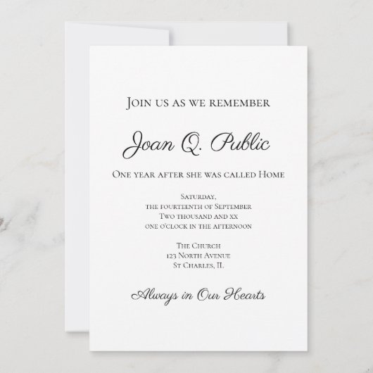 Geel Zonnebloem Vaas Waterverf Dood Jubileum Kaart (Achterkant)