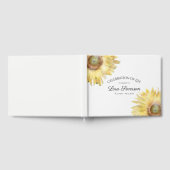 Geel Zonnebloemen Viering van het Leven Memorial Gastenboek (Volledig)