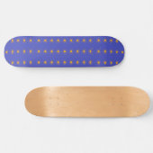 Geel zonnepatroon skateboard (Horizontaal)