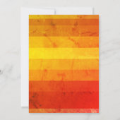 geel zonneschijn retro Waterverf Baby shower Bedankkaart (Achterkant)