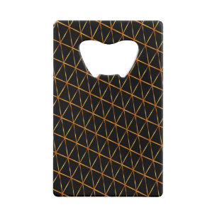 Geel & Zwart Abstract Credit Card Flesopener Kredietkaart Flessenopener