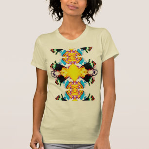 Geel Zwart Blauw Groen Zuidwesten Uitgebreid Manda T-shirt
