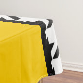 Geel, zwart en wit  ingecheckt tafelkleed (Voorbeeld)