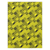 Geel Zwart Gemengde Patchwork Ontwerp Patchwork Tafelkleed (Voorkant)