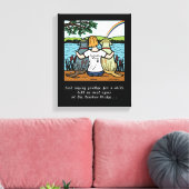 Geel & Zwart Labrador Engelen en Moeder 3 Canvas Afdruk (Insitu (Woonkamer))