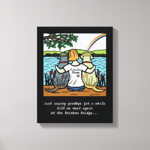 Geel & Zwart Labrador Engelen en Moeder 3 Canvas Afdruk