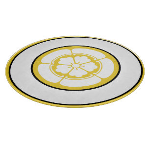Geel Zwart Oda Japan Mon Oosters Crest Snijplank