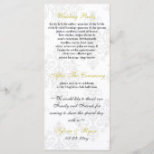 geel zwart Trouwprogramma Programma (Achterkant)