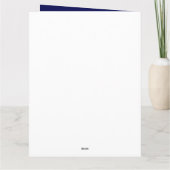 Geel Zwart Wit Afstuderen Classic Bedankkaart (Achterkant)