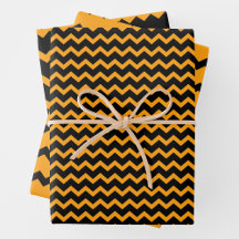 Geel & Zwart Zigzag Chevron Speels & Moedig