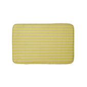 Geelachtig groen en Buttercream Kleurstrepen Badmat (Voorkant)