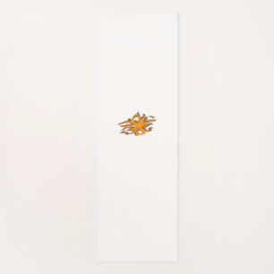 Geelachtig Sinaasappel, orang geel decoratief Yogamat