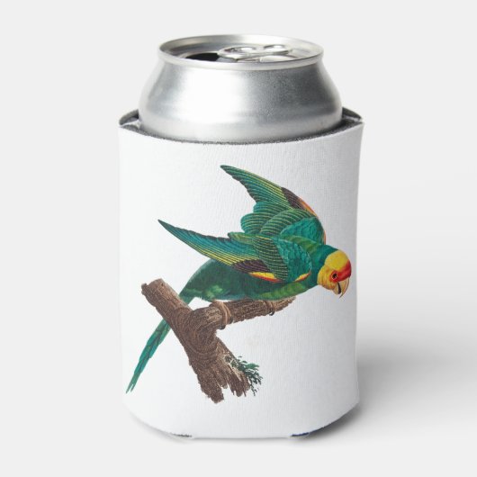 Geelbruine parkiet blikjeskoeler (Blikje Voorkant)