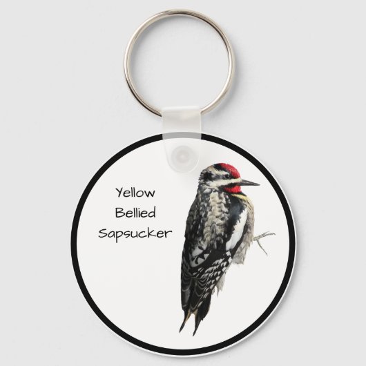 Geelbuiksapspecht Sleutelhanger (Voorkant)
