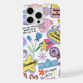 Geelgroene heldere vreedzame bewustzijns telefoonh iPhone 15 pro max hoesje