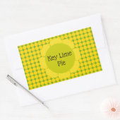 Geelgroene key lime Pie citertaart label (Envelop)