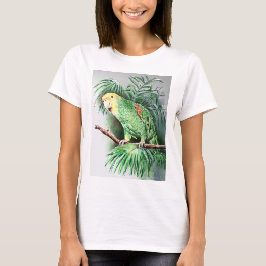 Geelkopte Amazon Parrot T-shirt (Voorkant)