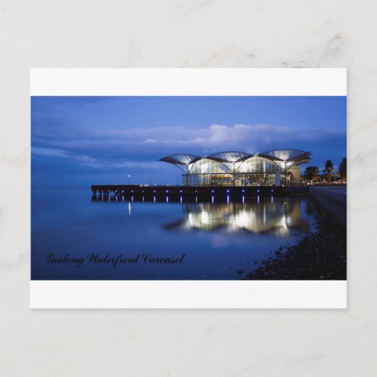 Geelong Waterfront Carousel Briefkaart (Voorkant)
