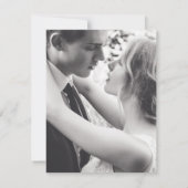 Geeloped bruiloft verandering van plan voor het fe save the date (Achterkant)