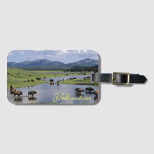 geelsteen Bagagelabel-Buffalo Bagagelabel