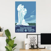  geelsteen WPA-reizen Poster (Thuiskantoor)