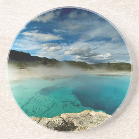 geelsteen zandsteen onderzetter (Voorkant)