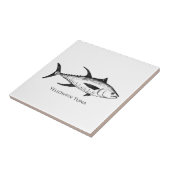 Geelvintonijn Logo Tegeltje (Zijkant)